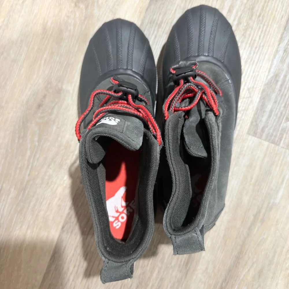 SOREL OUT N ABOUT™ III Classic Waterproof Boots Gray Black‎ Red Women's 7 NWOT